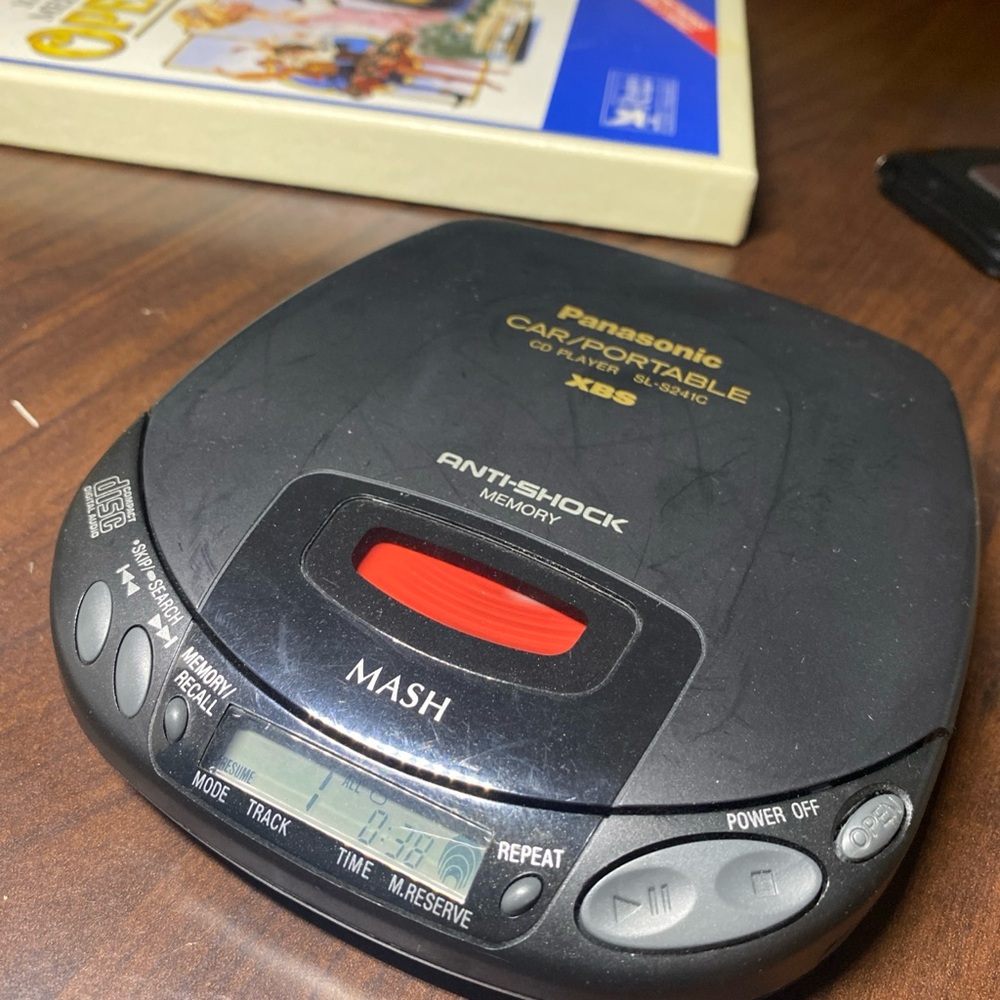 Panasonic Black Portable CD Player with Anti-Shock